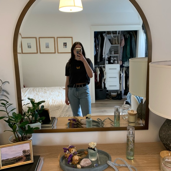 Brandy Melville Black Butterfly Top - Picture 5 of 5